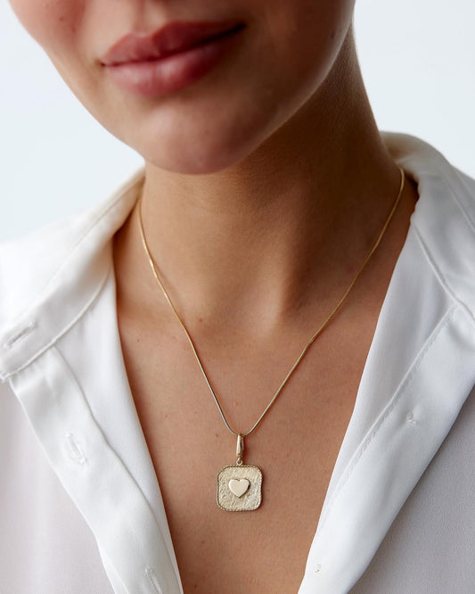 Plate Heart Necklace