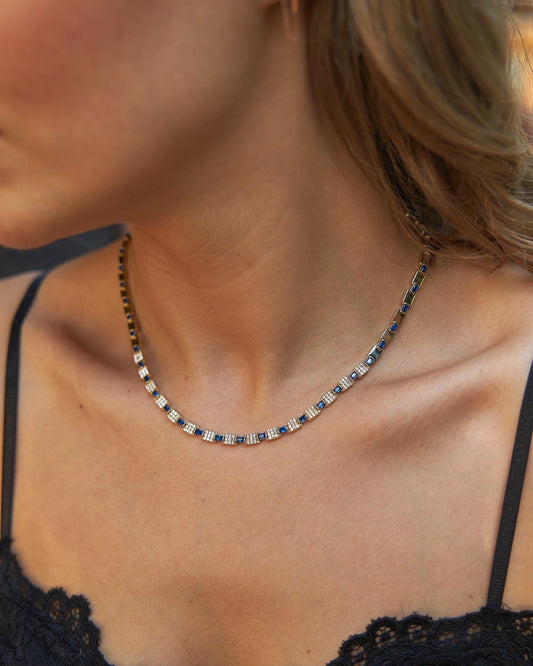 Colorful Baguette Necklace