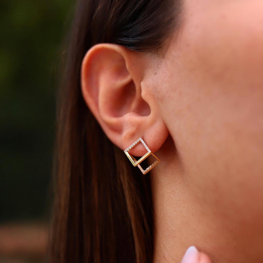 Prism Cube Earrings