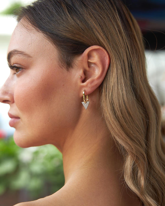 Triangle Clip Earring