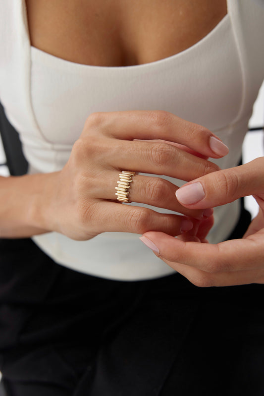 Asimetrik Çubuk Yüzük