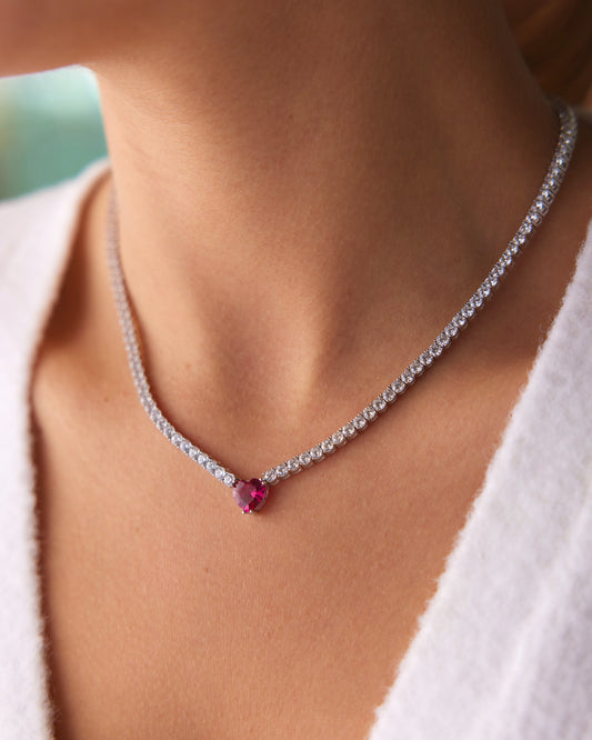 Red Heart Waterway Necklace