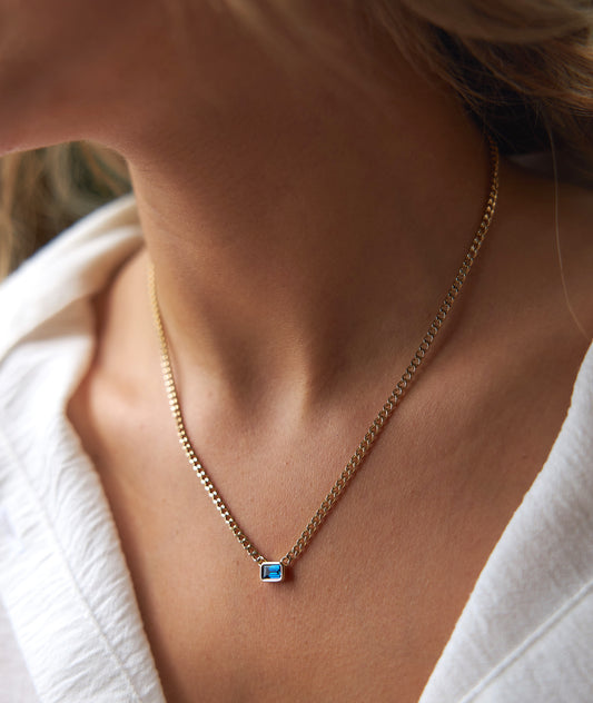 Turquoise Rectangular Necklace