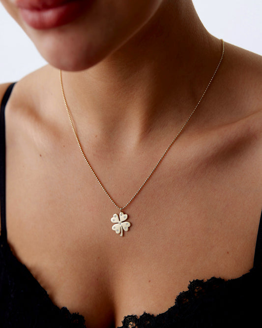 Stone Clover Necklace