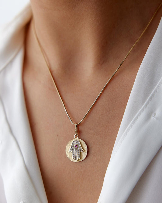 Mother of Fatma Hand Necklace