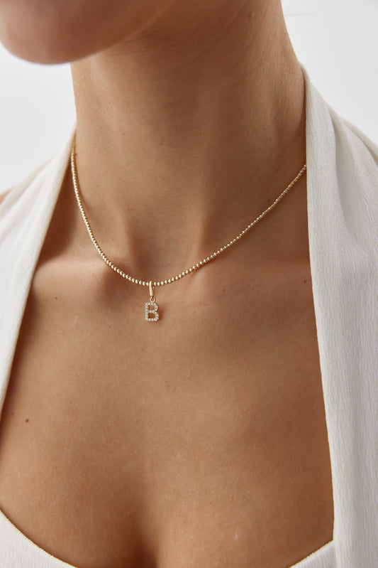 Parlak Toplu Charm Kolye