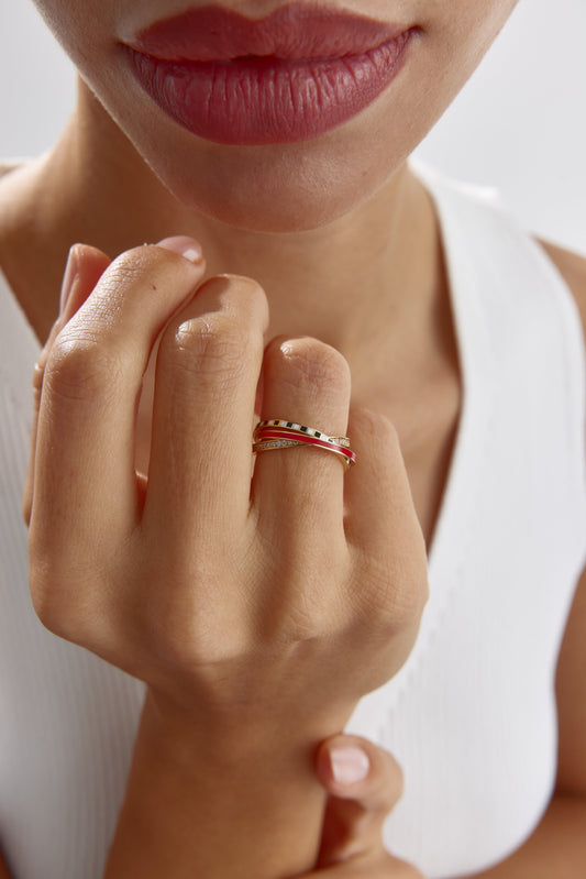 Üçü Bir Arada Yüzük