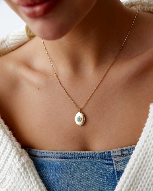 Capped Frame Necklace