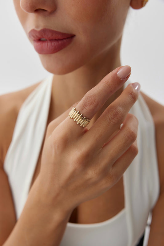 Asimetrik Çubuk Yüzük