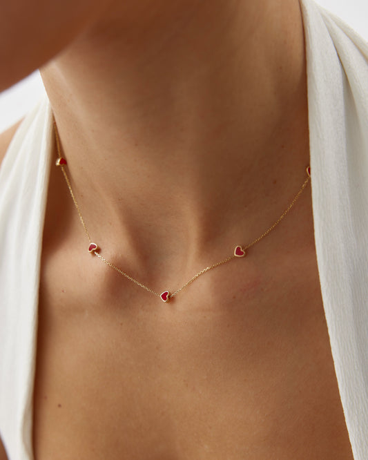 Sıralı Mineli Kalpler