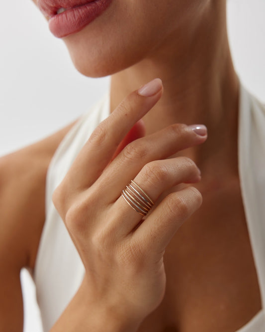 Altılı Tel Yüzük