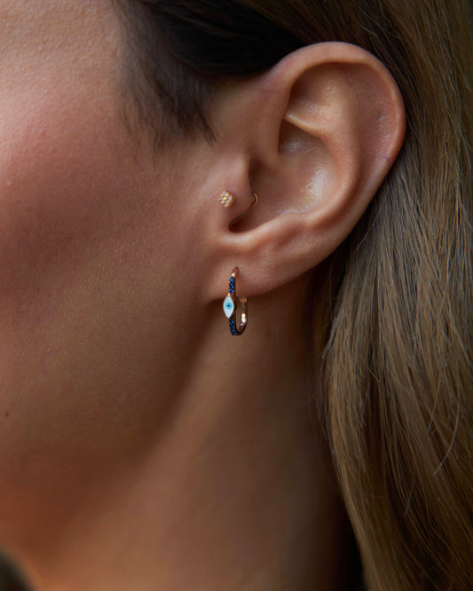 Eye of the Night Paper Earring