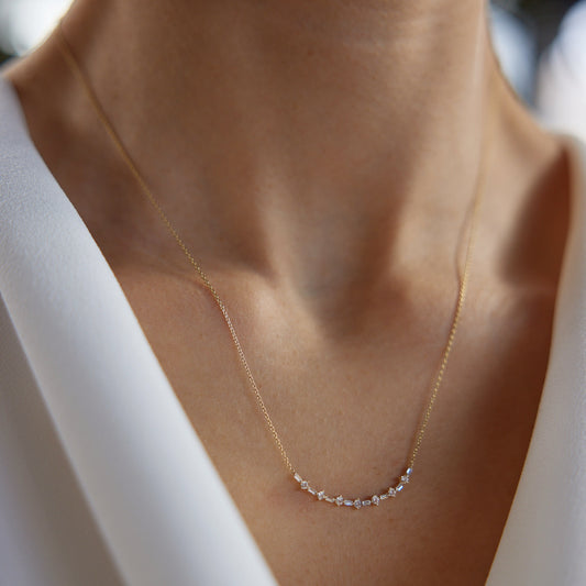 Row Stone Necklace