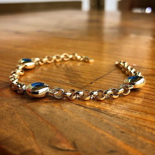 Yassı Boncuklu Sosyete Gözü Bileklik