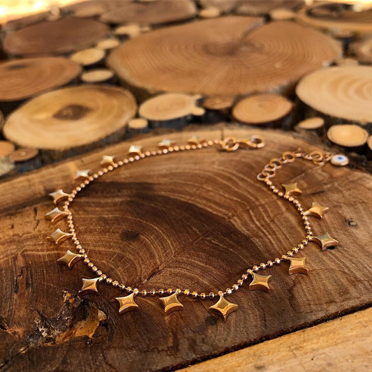 Full Round Diamond Bracelet with Golf Chain