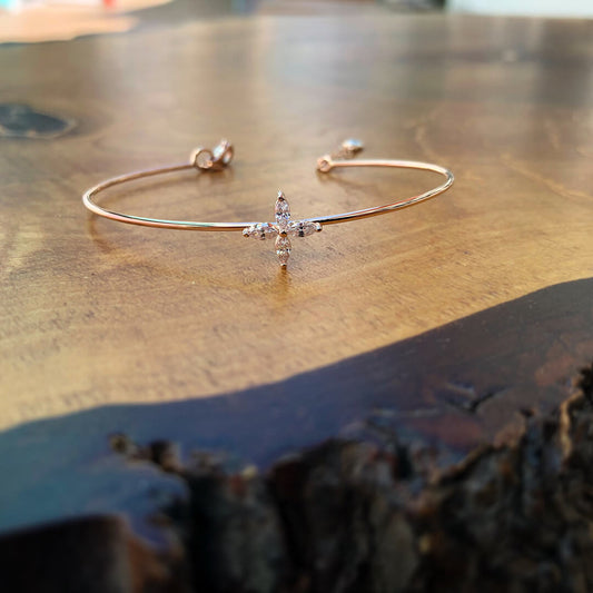 Quadruple Marquise Wire Bracelet