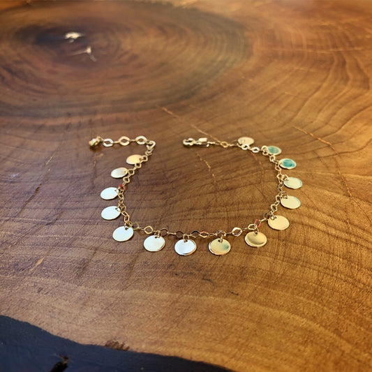 Gold Sequin Bracelet