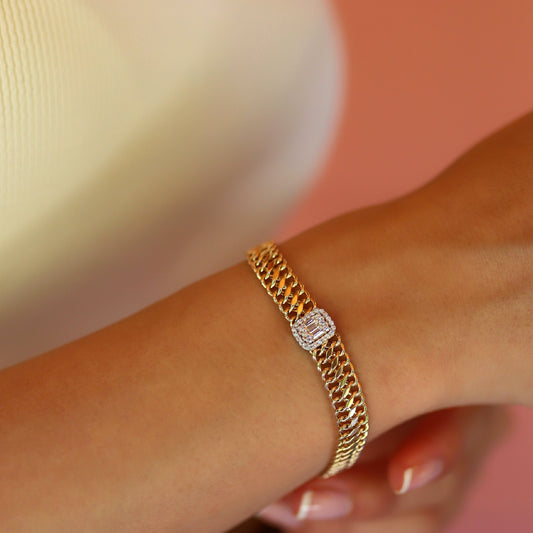 Bagetli Örgü Hasır Bileklik