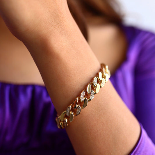 Taşlı Düz Gurmet Bileklik