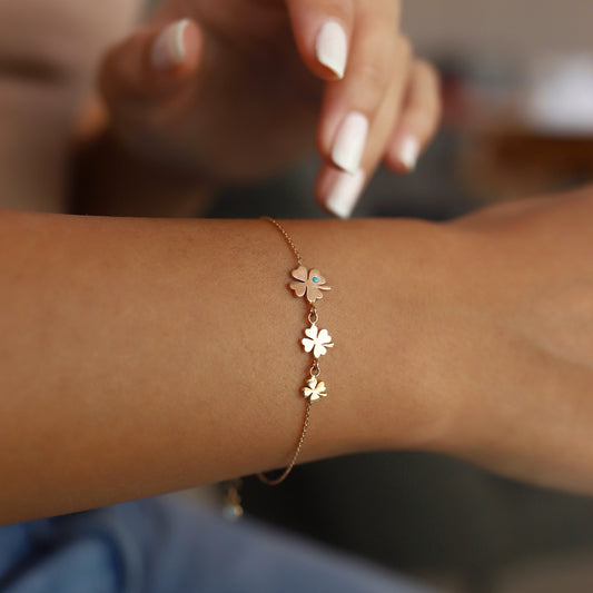 Süzme Üç Yonca Bileklik