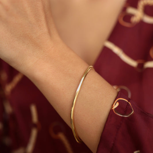 Geniş Balık Sırtı Bileklik