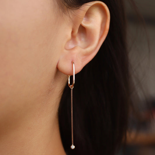 Zincirli Tohum Ataş Küpeler