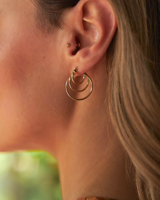 Triple Hoop Earrings