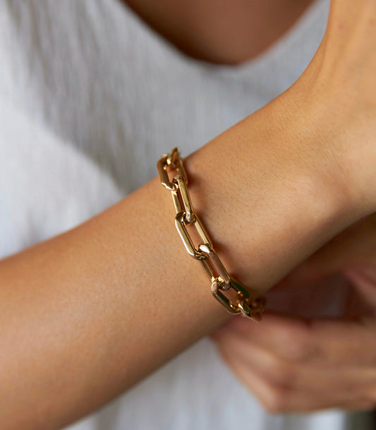 Köşeli Geniş Ataş Bileklik