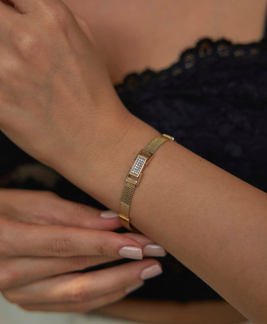 Stone Wicker Bracelet