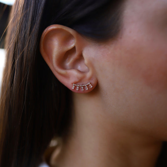 Five Baguette Earrings