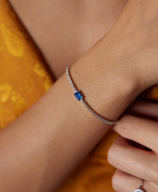 Sapphire Stone Waterway Bracelet
