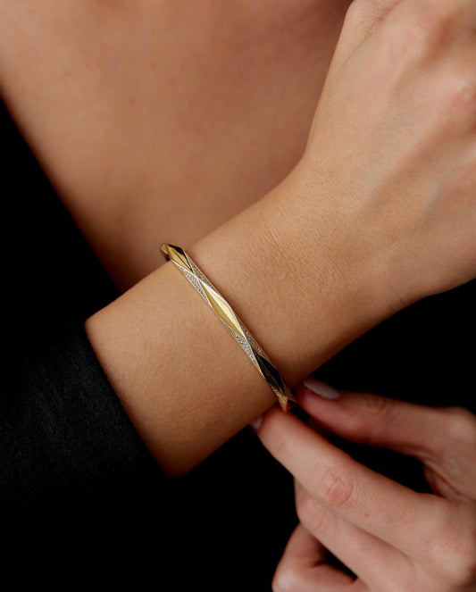 Fasetli Kristal Kelepçe