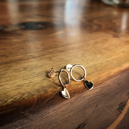 Dangle Heart Earrings