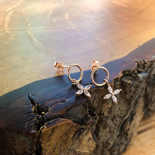 Quadruple Marquise Pendant Earrings