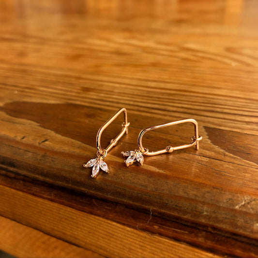 Lotus Flower Clip Earrings