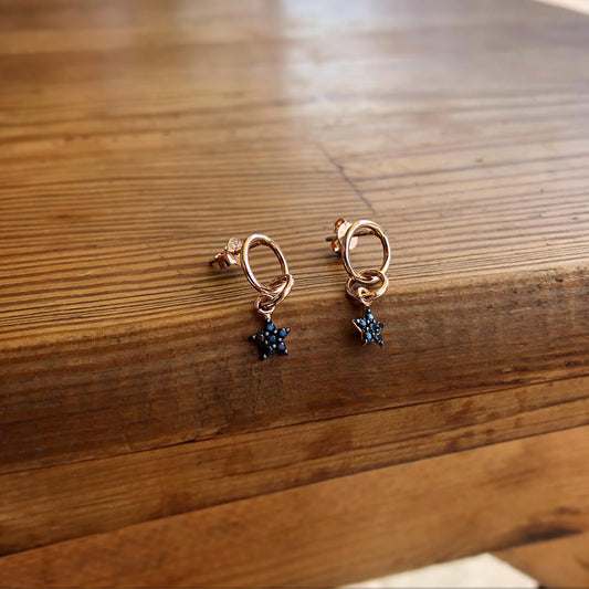 Three Hoop Design Earrings