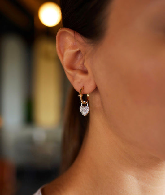 Heart Earrings with Handles