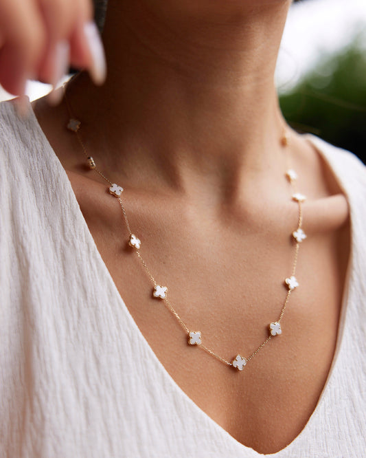 White Clover Necklace