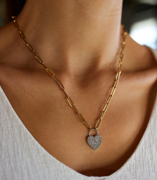 Heart Necklace with Handle