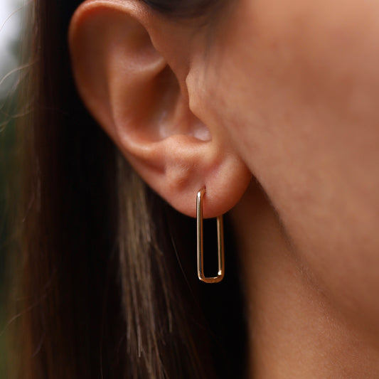 Rectangular Wire Earring
