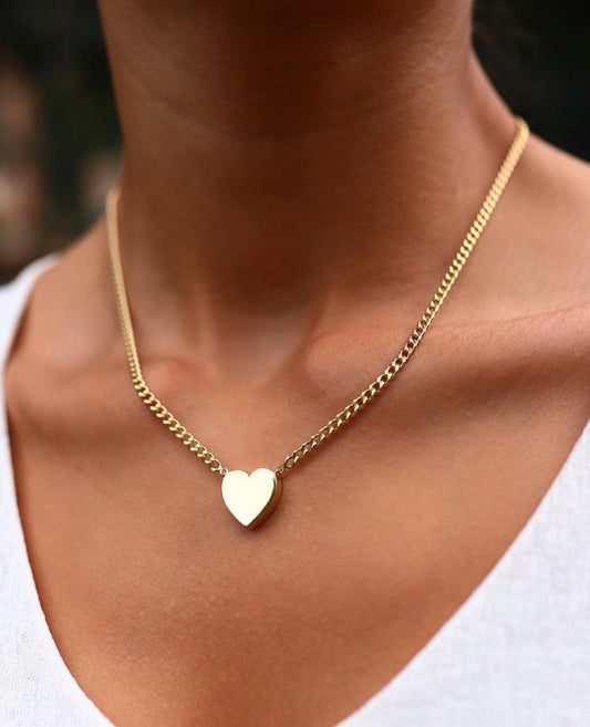 Gourmet Chain Heart Necklace