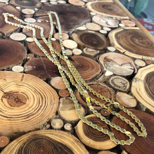 70 Cm Green Gold Classic Sequin Chain