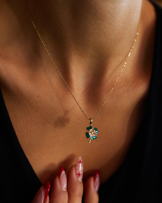 Golf Chain Clover Necklace