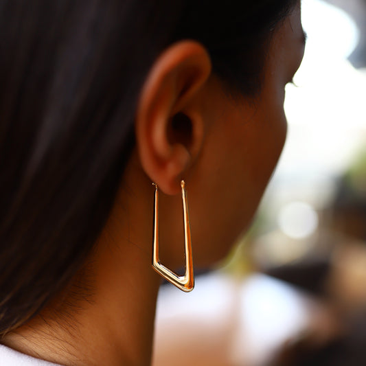 Asymmetrical Rectangular Earrings