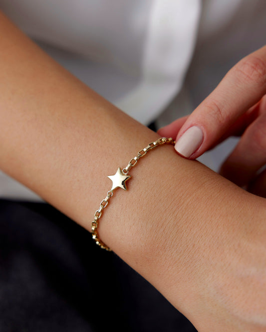 Star Paper Clip Bracelet