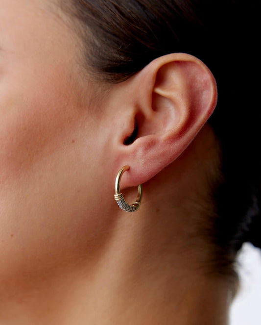 Stone Circle Earrings