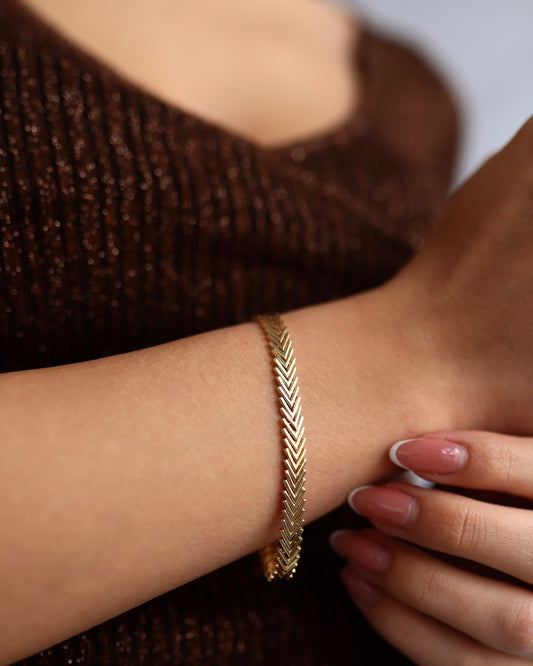 Tesoro Fishbone Bracelet Without Baguette