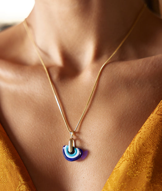 Glass Evil Eye Necklace