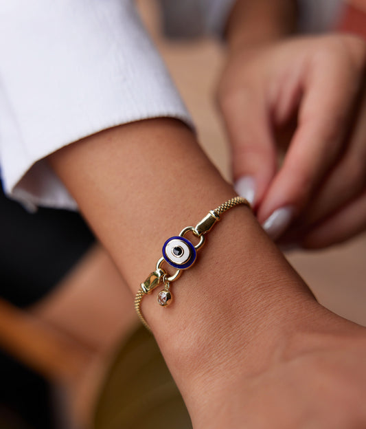 Porcelain Evil Eye Bracelet