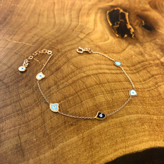 Heart Enamel Bracelet